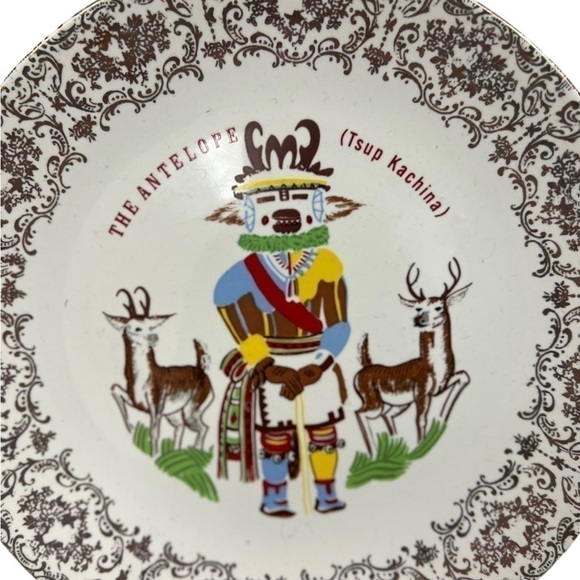 Hummingbird and Antelope Kachina Fine China Decorative Plates - Picture 7 of 8